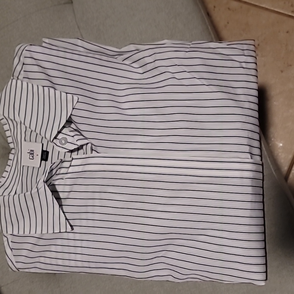 CAbi linear button up shirt